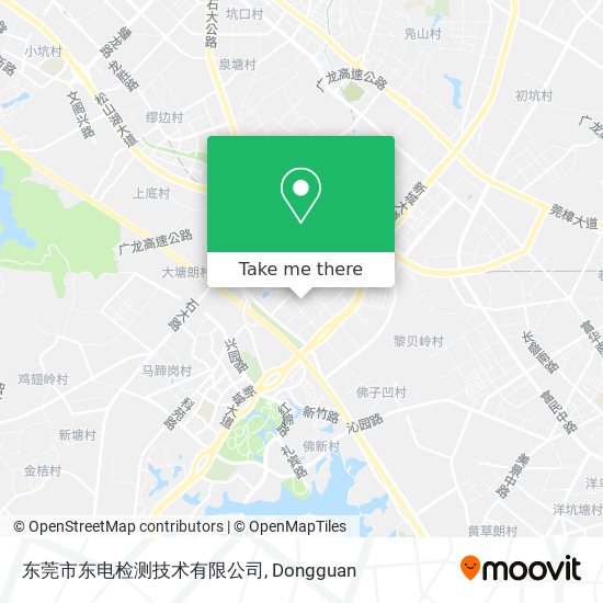 东莞市东电检测技术有限公司 map