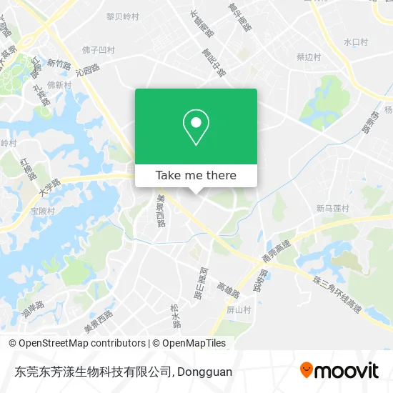东莞东芳漾生物科技有限公司 map