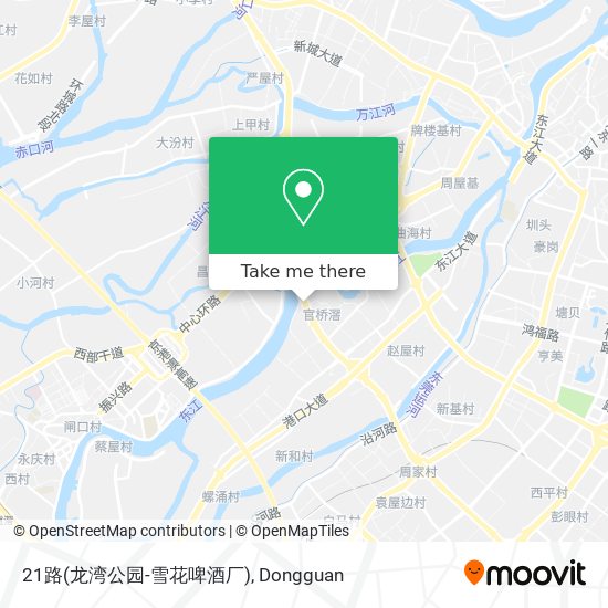 21路(龙湾公园-雪花啤酒厂) map