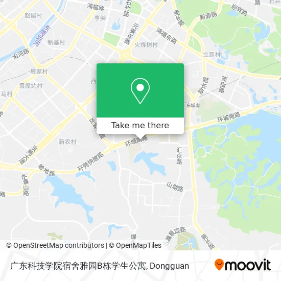 广东科技学院宿舍雅园B栋学生公寓 map