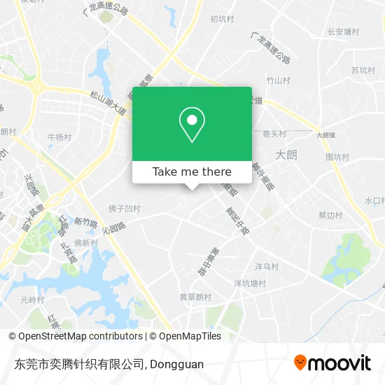 东莞市奕腾针织有限公司 map
