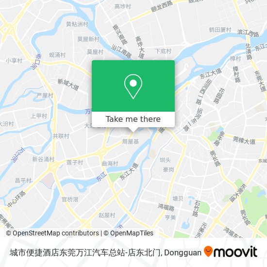 城市便捷酒店东莞万江汽车总站-店东北门 map