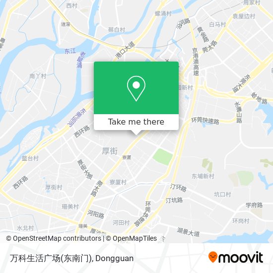万科生活广场(东南门) map