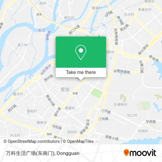万科生活广场(东南门) map