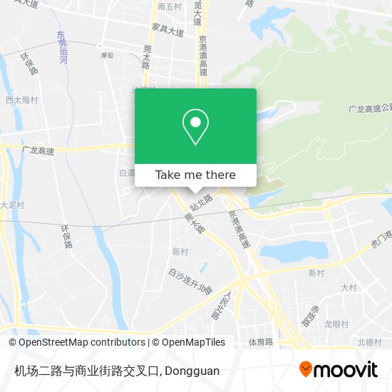 机场二路与商业街路交叉口 map