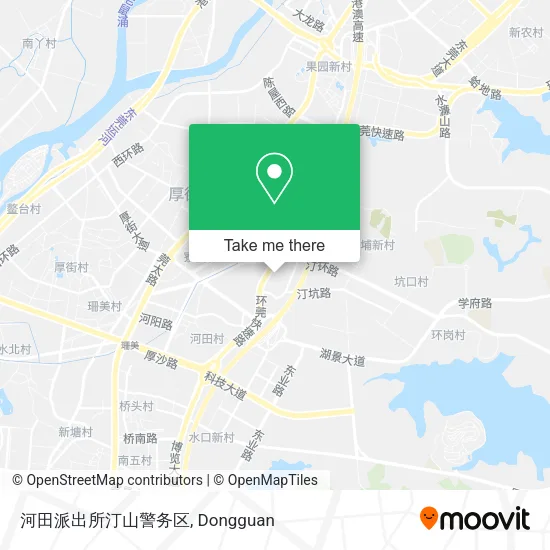 河田派出所汀山警务区 map
