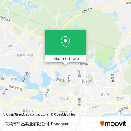 东莞市昂杰实业有限公司 map