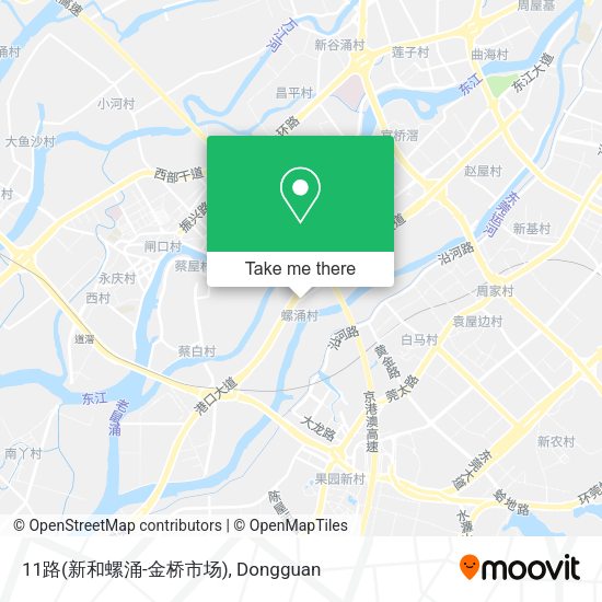 11路(新和螺涌-金桥市场) map
