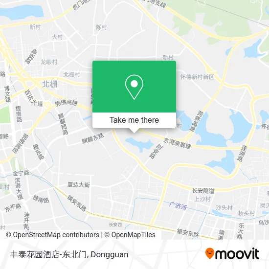 丰泰花园酒店-东北门 map