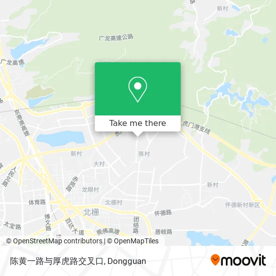 陈黄一路与厚虎路交叉口 map