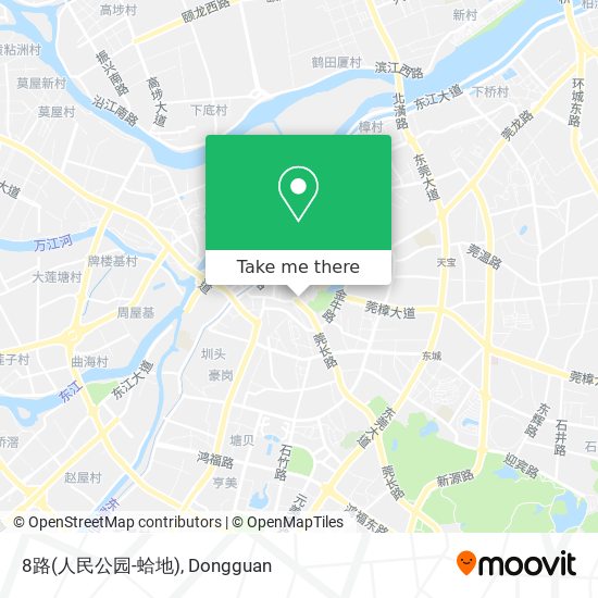 8路(人民公园-蛤地) map