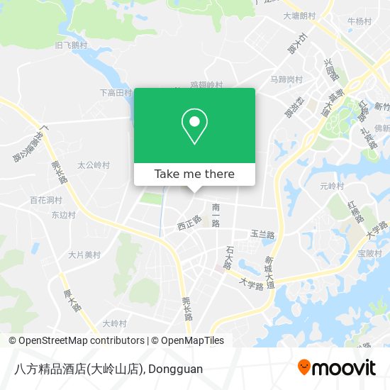 八方精品酒店(大岭山店) map