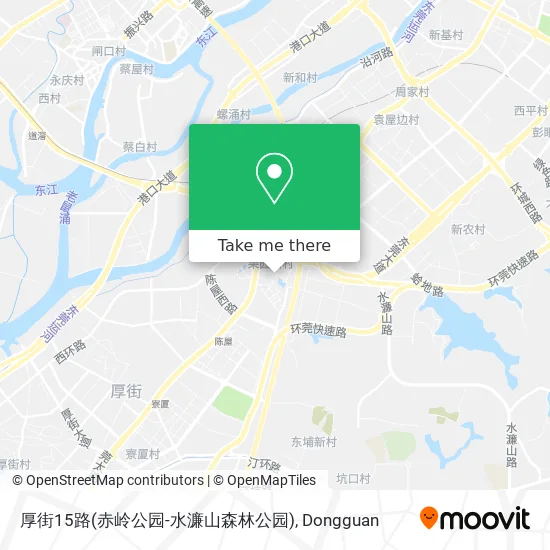 厚街15路(赤岭公园-水濂山森林公园) map