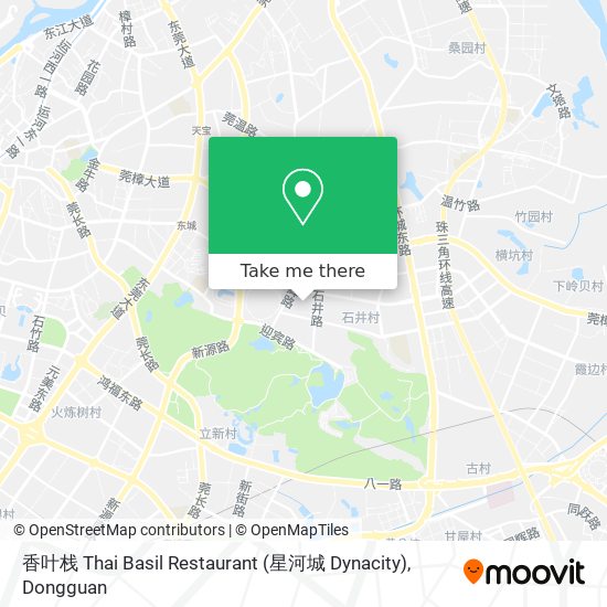 香叶栈 Thai Basil Restaurant (星河城 Dynacity) map