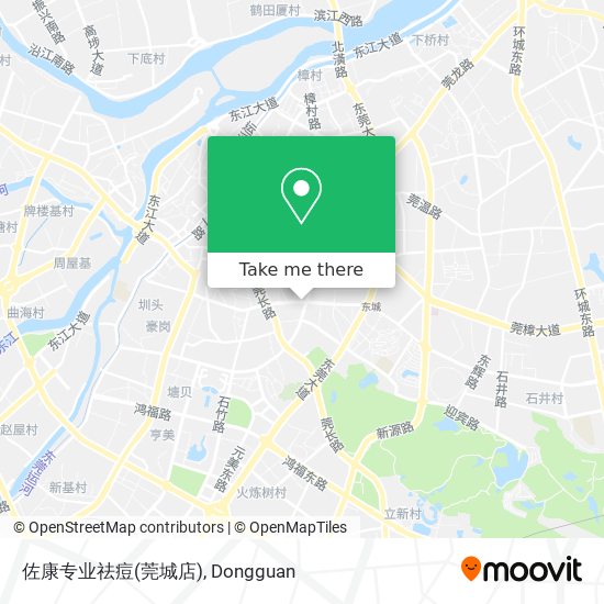 佐康专业祛痘(莞城店) map