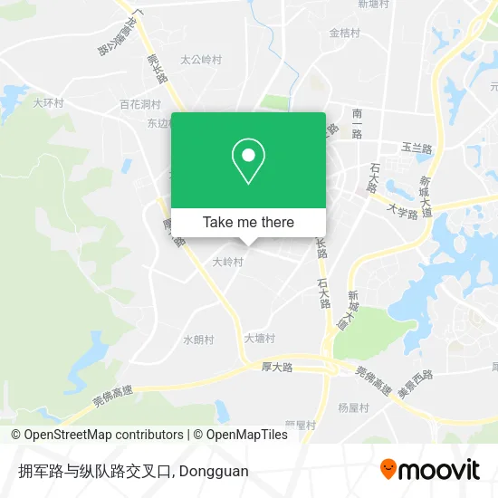 拥军路与纵队路交叉口 map