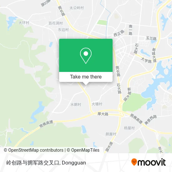 岭创路与拥军路交叉口 map