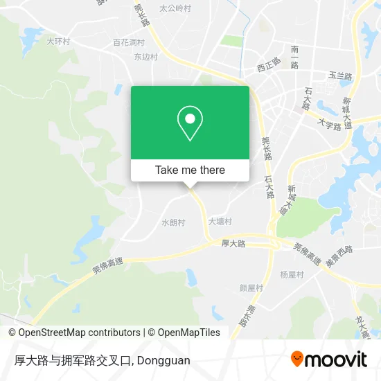 厚大路与拥军路交叉口 map