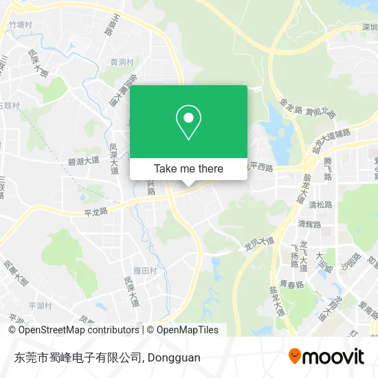 东莞市蜀峰电子有限公司 map