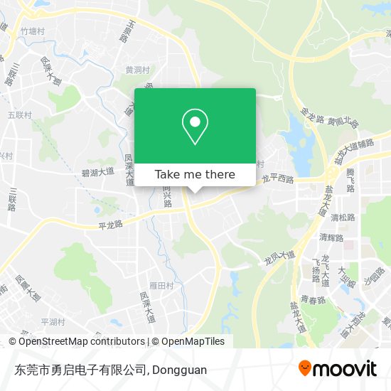 东莞市勇启电子有限公司 map