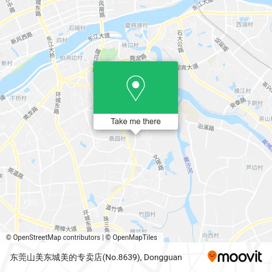 东莞山美东城美的专卖店(No.8639) map