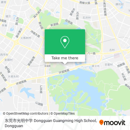 东莞市光明中学 Dongguan Guangming High School map