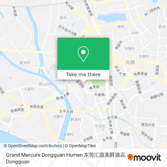 Grand Mercure Dongguan Humen 东莞汇源美爵酒店 map