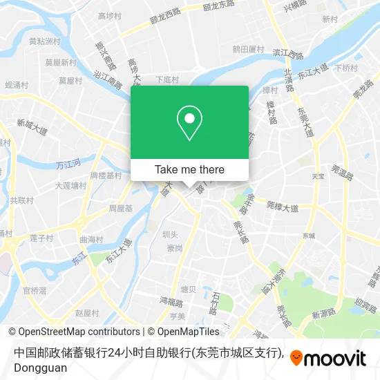 中国邮政储蓄银行24小时自助银行(东莞市城区支行) map