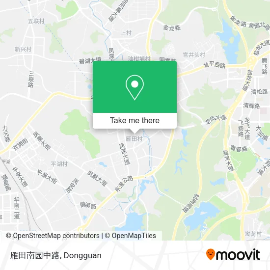 雁田南园中路 map