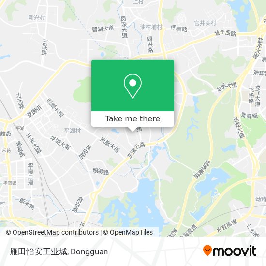 雁田怡安工业城 map