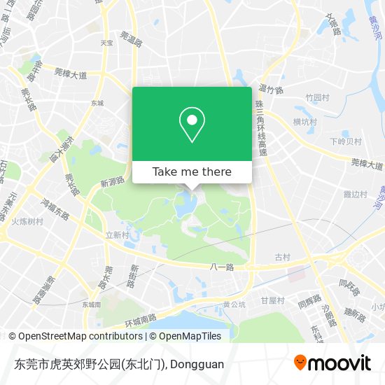 东莞市虎英郊野公园(东北门) map