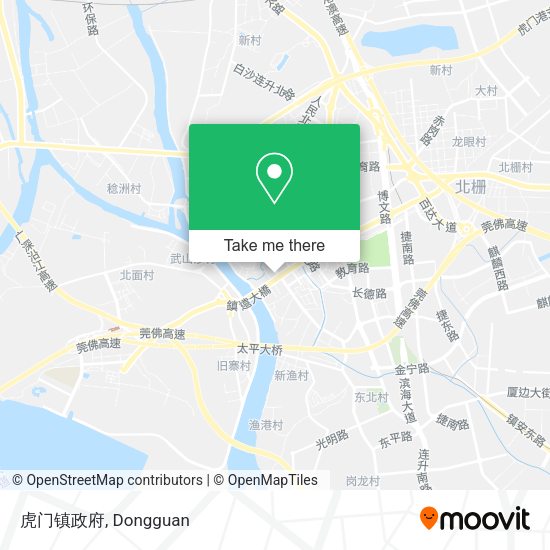 虎门镇政府 map