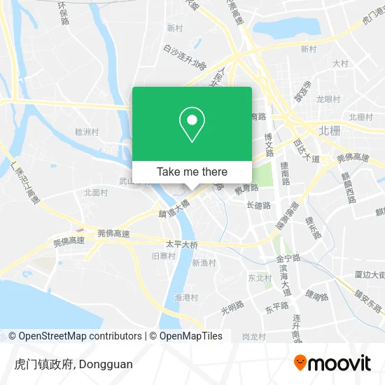 虎门镇政府 map