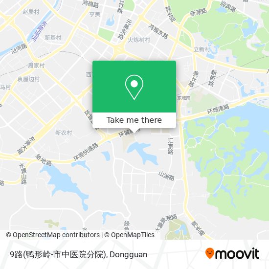 9路(鸭形岭-市中医院分院) map