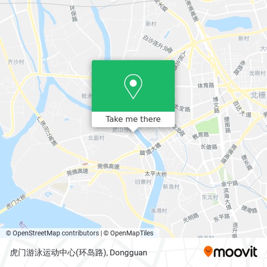 虎门游泳运动中心(环岛路) map