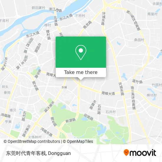 东莞时代青年客栈 map