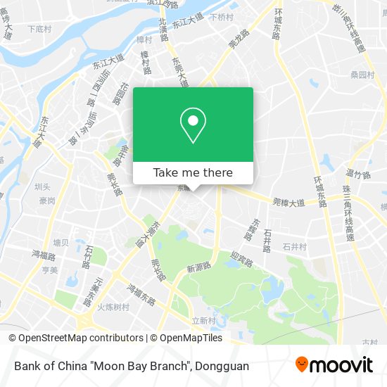 Bank of China "Moon Bay Branch" map