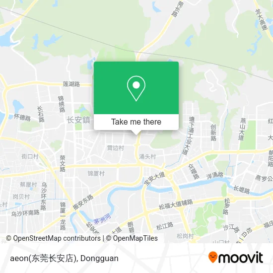 aeon(东莞长安店) map
