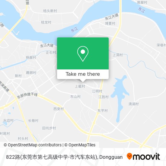 822路(东莞市第七高级中学-市汽车东站) map