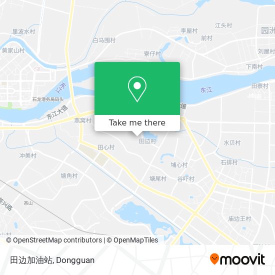 田边加油站 map