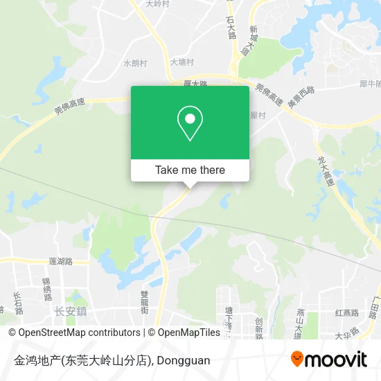 金鸿地产(东莞大岭山分店) map