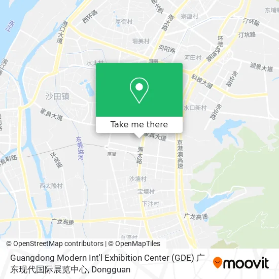 Guangdong Modern Int'l Exhibition Center (GDE) 广东现代国际展览中心 map