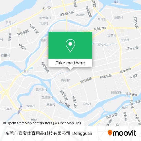 东莞市喜宝体育用品科技有限公司 map