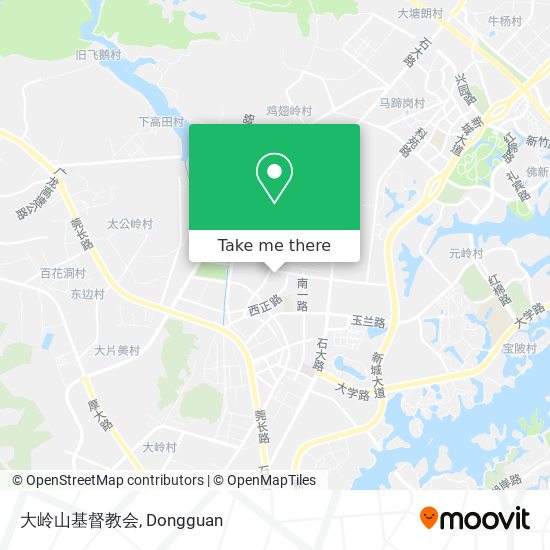 大岭山基督教会 map