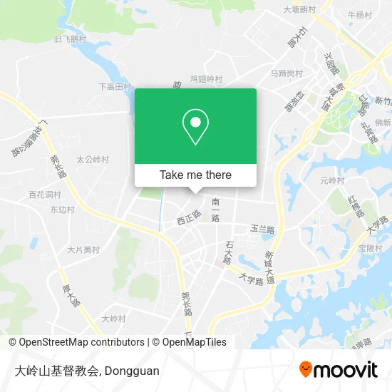 大岭山基督教会 map