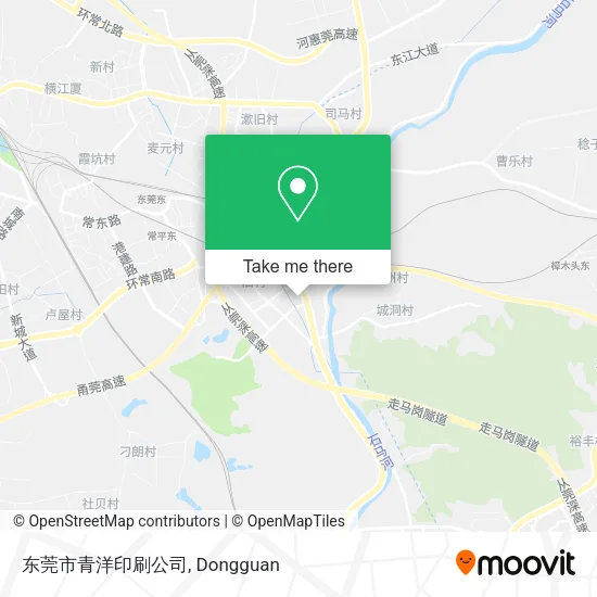 东莞市青洋印刷公司 map