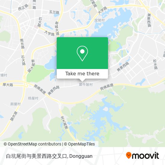 白坑尾街与美景西路交叉口 map