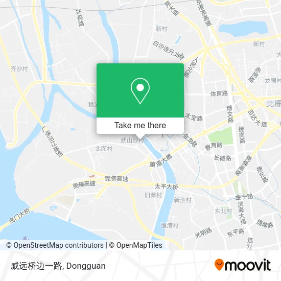 威远桥边一路 map