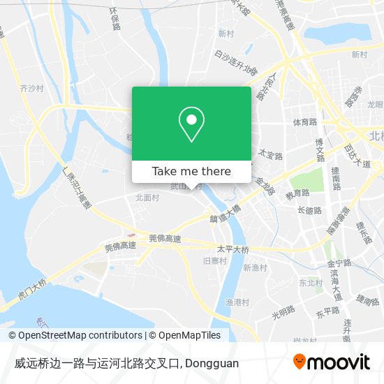 威远桥边一路与运河北路交叉口 map