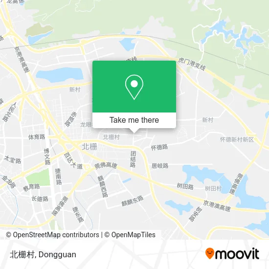 北栅村 map